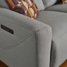 Woods Brodie 2 Seater Sofa with Power and Massage in Grey Leather