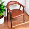 Woods Albi Dining Chair - Retro Brandy / Dark Oak Legs (Set of 2)