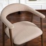 Woods Albi Dining Chair - Beige / Dark Oak Legs (Set of 2)