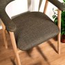 Woods Albi Dining Chair - Dark Green / Oiled Oak Legs (Set of 2)