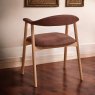 Woods Albi Dining Chair - Copper / Oiled Oak Legs (Set of 2)