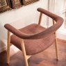 Woods Albi Dining Chair - Copper / Oiled Oak Legs (Set of 2)