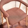 Woods Albi Dining Chair - Copper / Oiled Oak Legs (Set of 2)