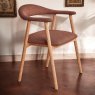 Woods Albi Dining Chair - Copper / Oiled Oak Legs (Set of 2)