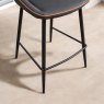 Woods Jasper Iron Grey Bar Stool With Marmalade Piping (Set of 2)