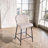 Woods Tristan Cream Fabric Bar Stool (Set of 2)