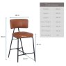 Woods Admiral Caramel Bar Stool