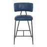 Woods Admiral Dark Blue Bar Stool