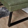 Woods Industrial Corner Bench - Olive Green