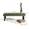 Woods Industrial Bench Seat - Olive Green