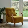 Woods Ibberton Accent Chair in Saffron Henderson Chenille