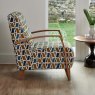 Woods Ibberton Accent Chair in Saffron Oakley Velvet Boucle