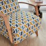 Woods Ibberton Accent Chair in Saffron Oakley Velvet Boucle