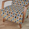 Woods Ibberton Accent Chair in Saffron Oakley Velvet Boucle